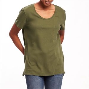 Old Navy Sage Green Boyfriend Short Sleeve T Shirt (Medium)